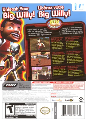 Destroy All Humans- Big Willy Unleashed box cover back